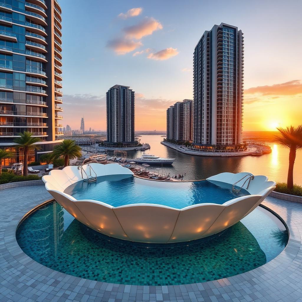 Shell-Shaped Pool