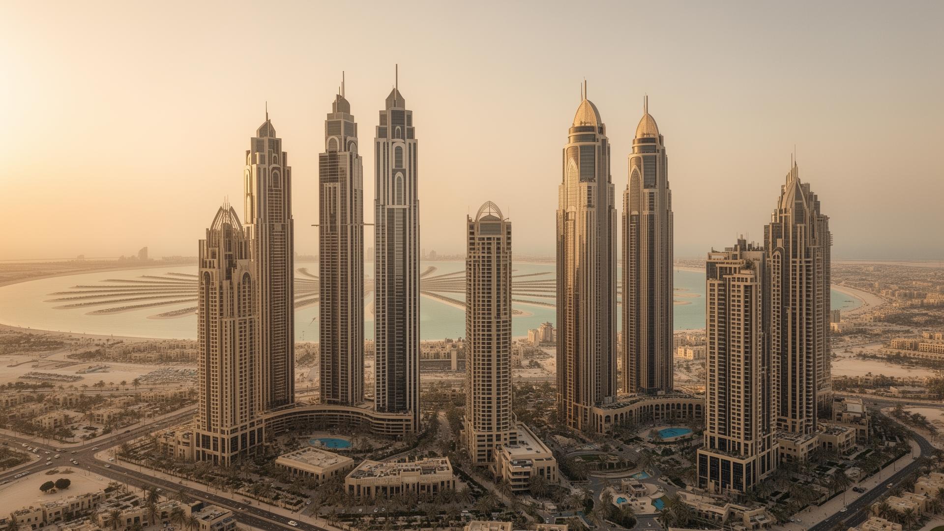 Dubai luxury real estate skyline